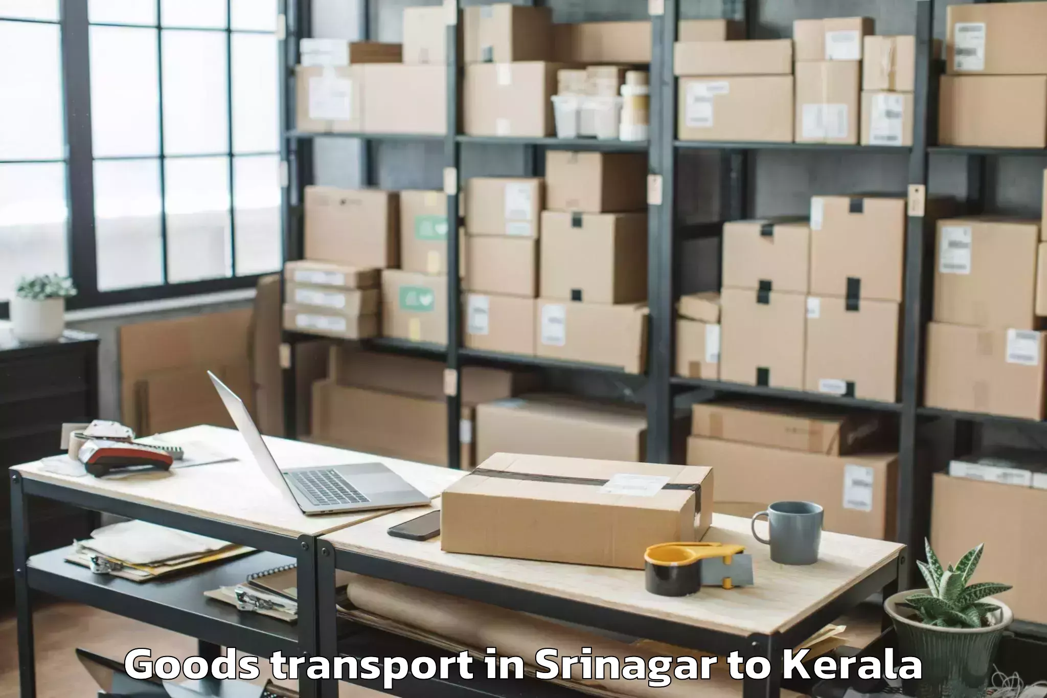 Comprehensive Srinagar to Mavelikkara Goods Transport